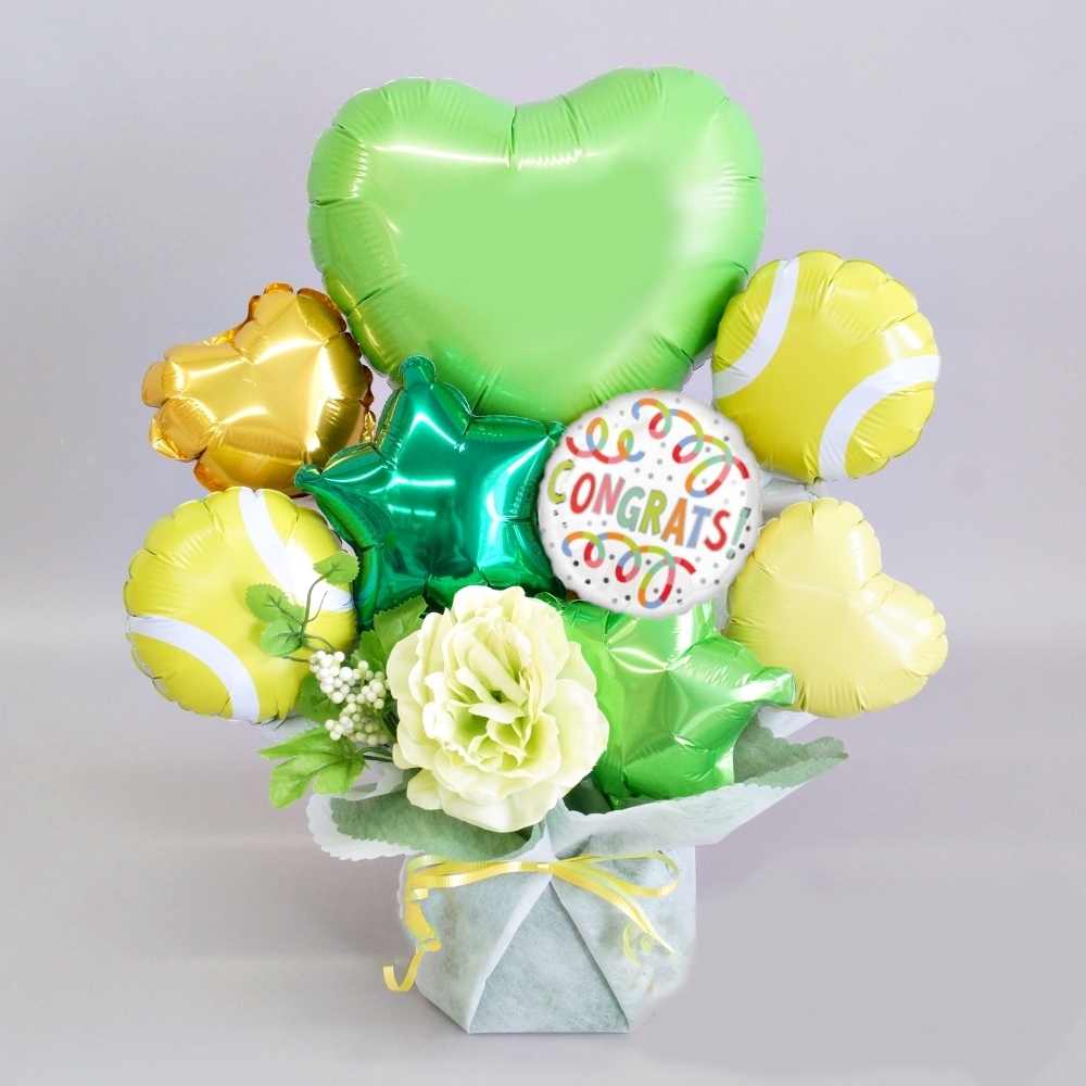 テニス バルーンギフト アレンジメント誕生日 記念日 卒業式 引退祝い