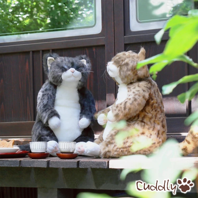 CUDDLY（カドリー） ぬいぐるみ 猫 茶トラ《ピンカートン》cuddly ね