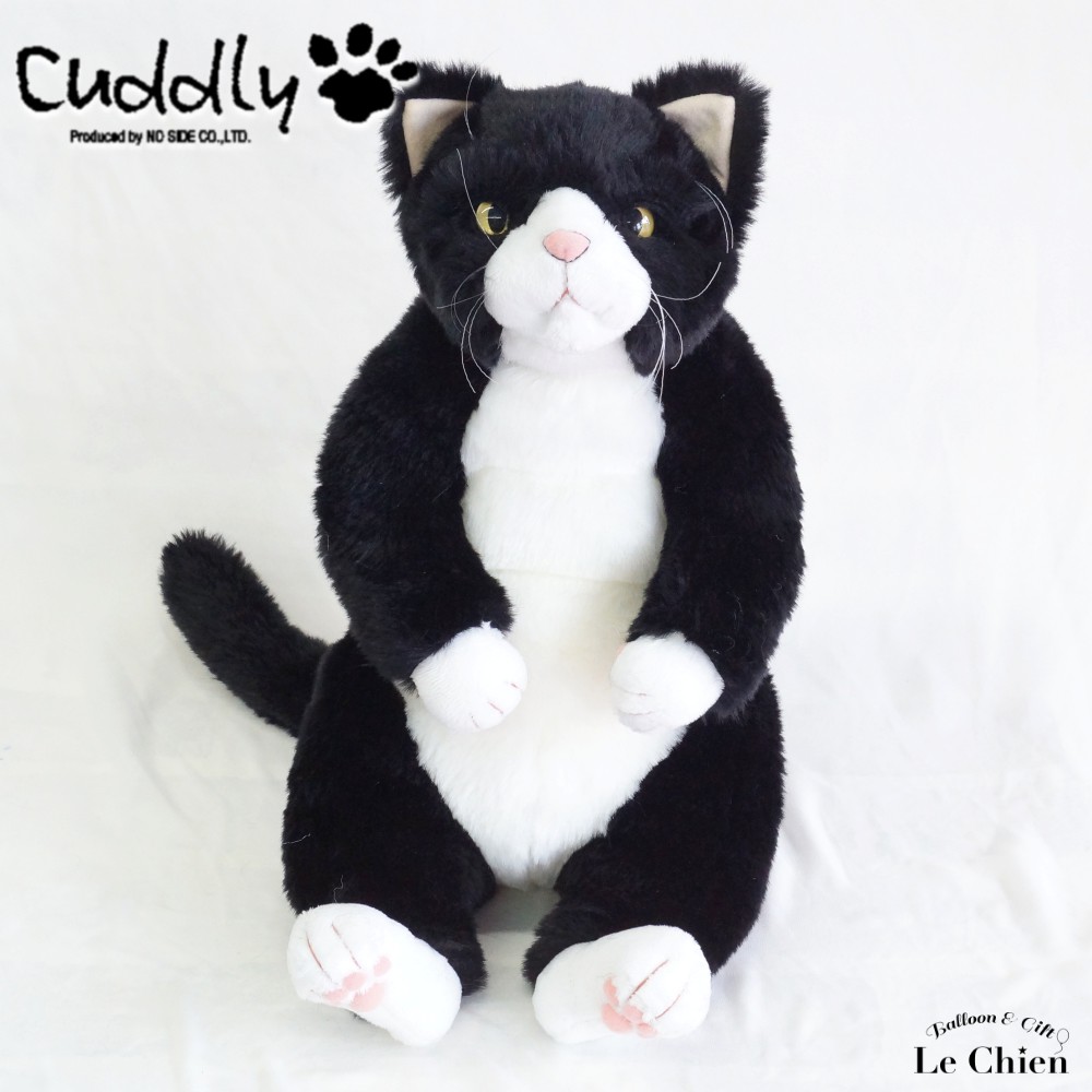 Cuddly 甚五郎 黒白 　新品未使用タグ付 CUDDLY（カドリー） ぬいぐるみ 猫 ねこ ネコ リアル 甚五郎 JingoroI