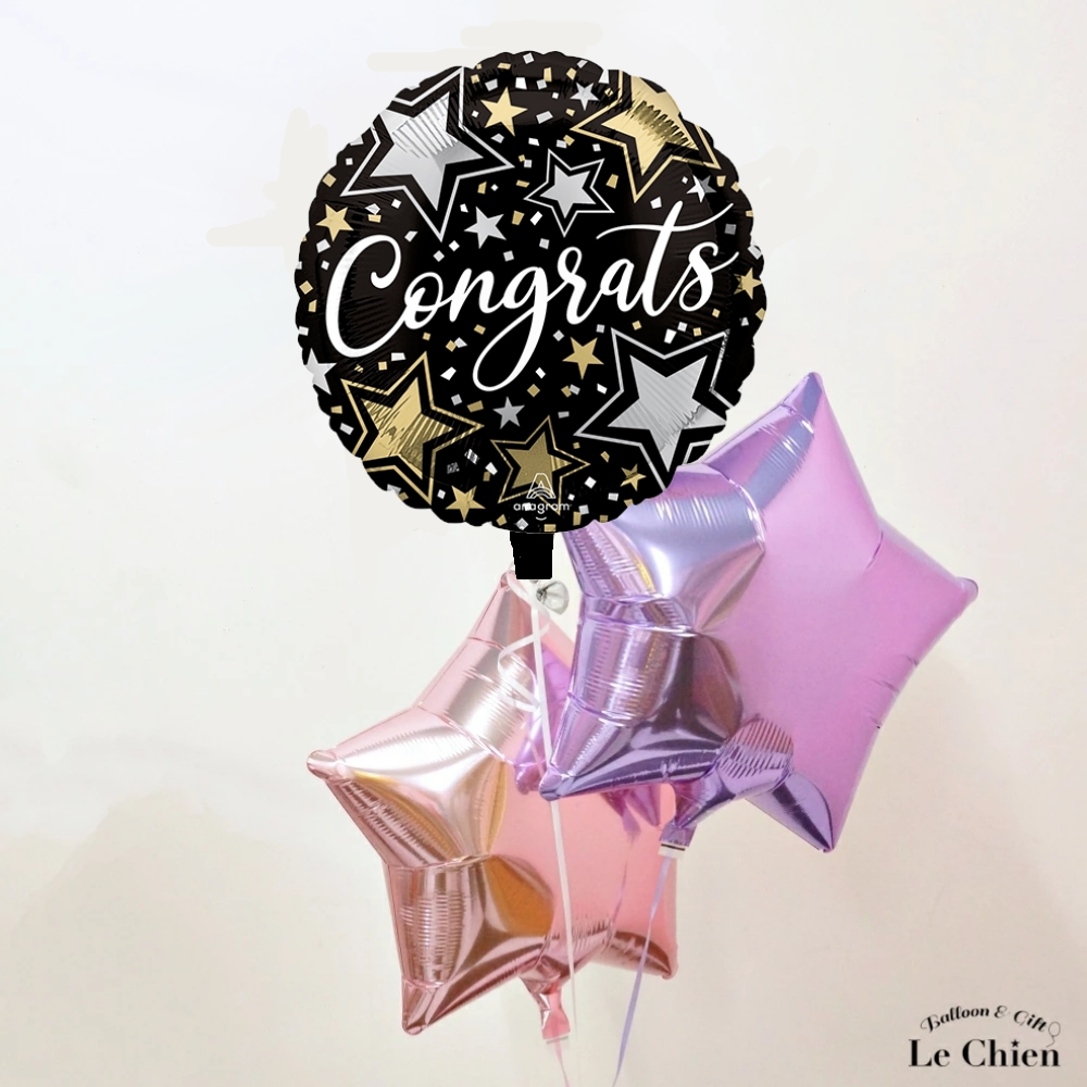 卒業式 バルーン 電報 名前入れ お祝い 卒業祝い ヘリウムバルーン 卒