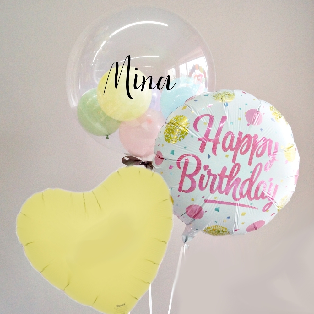 パーティグッズ バルーン 誕生日 バルーンギフト バルーン電報 ハーフバースデー パステル 1歳 2歳 3歳 マカロンカラーの選べる３点セット （浮かせてお届け） かわいい