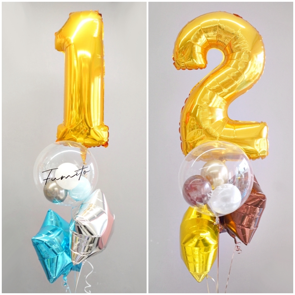 バルーンブーケ バルーンギフト バルーン電報 誕生日 数字 バルーン 名