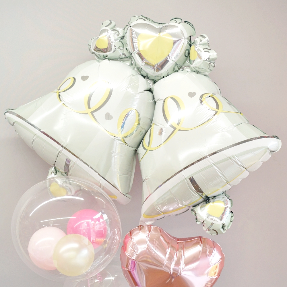 結婚式 電報 祝電 バルーン ギフト ヘリウムガス入り 浮かせてお届け 爆買 お祝い ピンク 入籍祝い 結婚祝い 結婚式の爆買 記念日_1