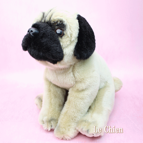 犬のぬいぐるみ パグ フォーン - faithful friends【大】 : LeChien