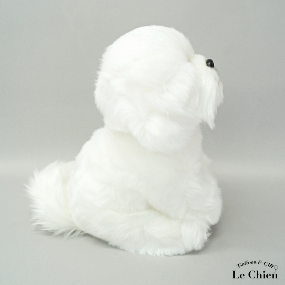 白い犬のぬいぐるみ Small dog stuffed animal/Teraoka Natsumi