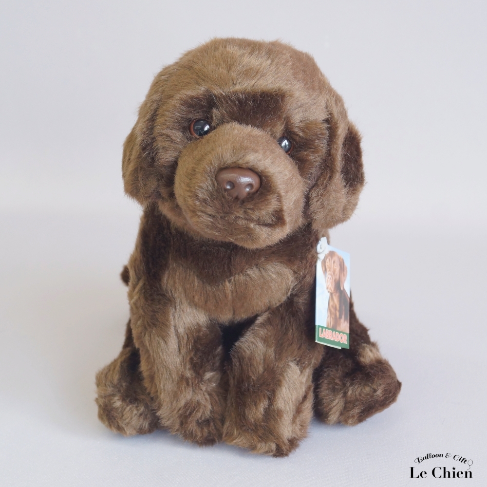 ラブラドールレトリバー ぬいぐるみ 犬 リアル チョコラブ ブラウン