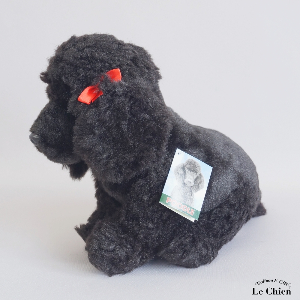 プードル ぬいぐるみ リアル 犬 黒 ブラック イヌ いぬ faithful