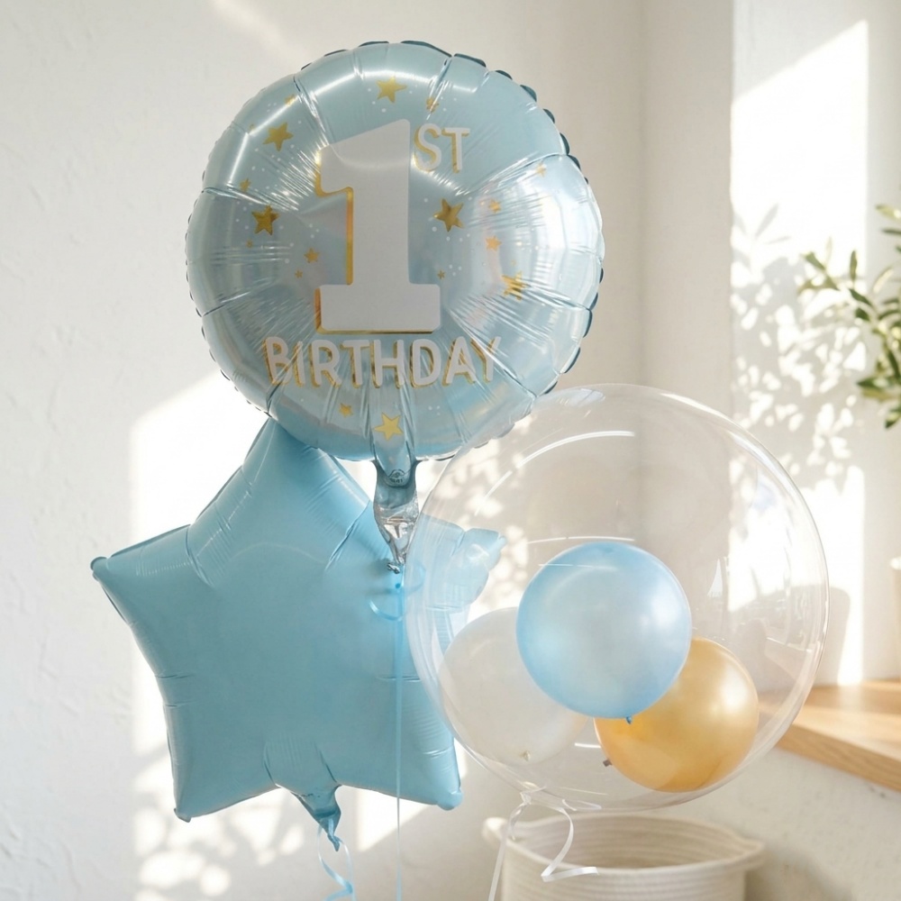バルーン ファーストバースデー 誕生日 1歳 名入れ ヘリウムガス入り