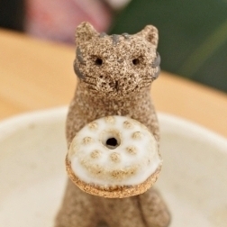猫 お悔やみ 贈り物 お香たて 陶器 線香たて(猫)ペット用仏具 お香立て