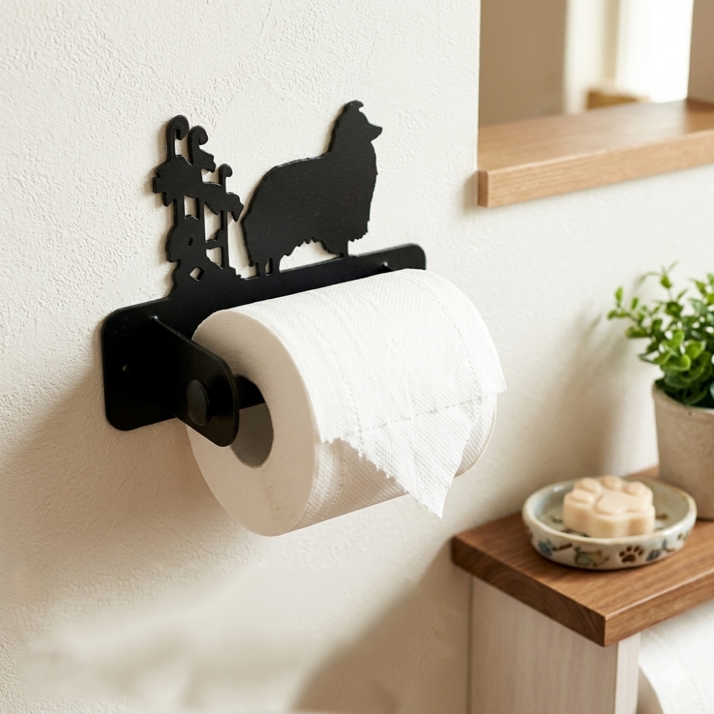トイレットぺーパーホルダー 犬 アメリカンコッカースパニエル