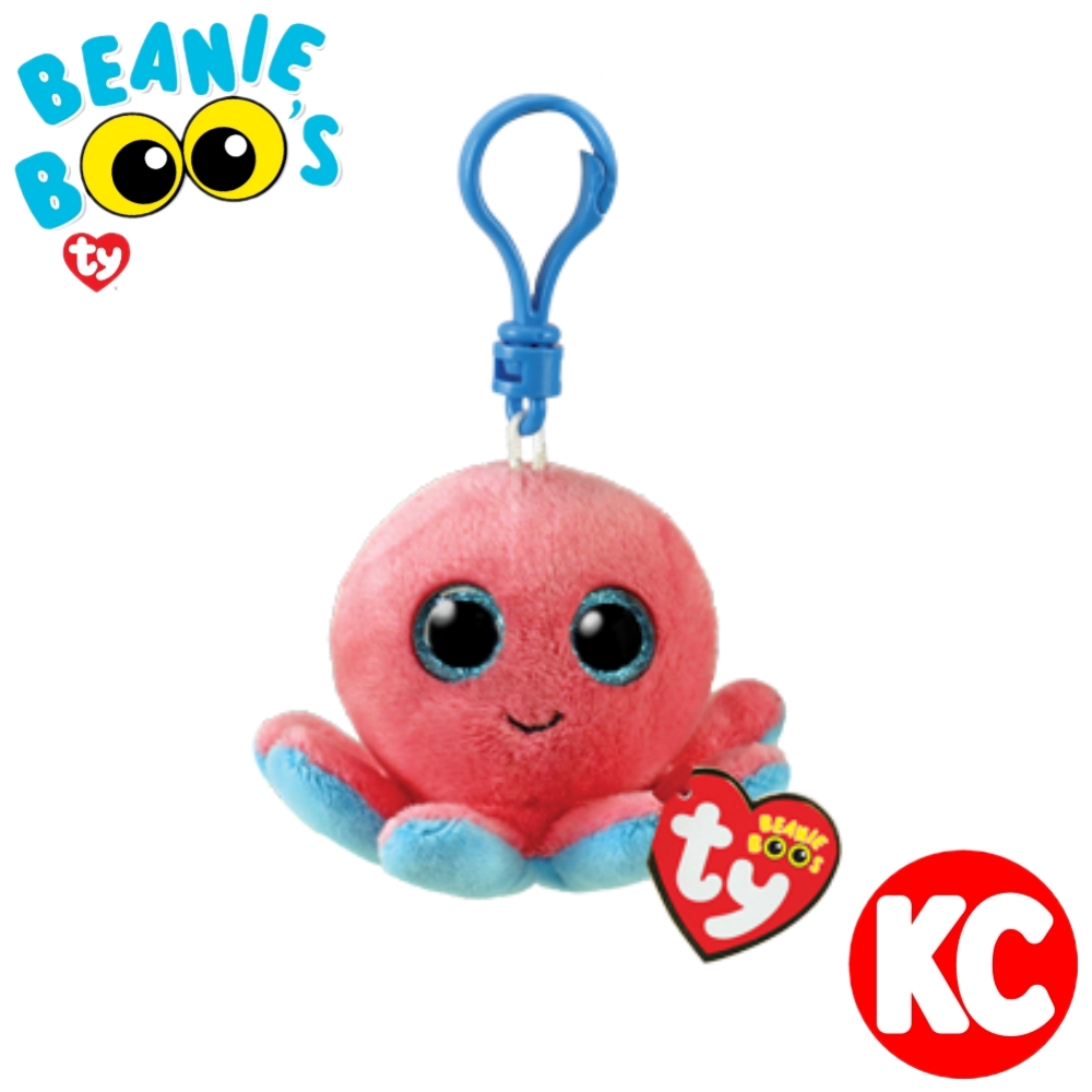 【入手困難】tyビーニーベイビーズ タコ&イカぬいぐるみセット TY ぬいぐるみ キークリップ シェルダン Sheldon Beanie Boo's