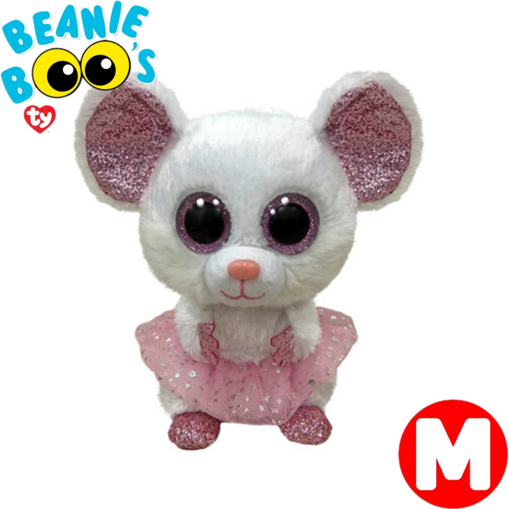 TY ぬいぐるみ ニーナ ネズミ ハムスター Mサイズ 15cm Beanie Boo's