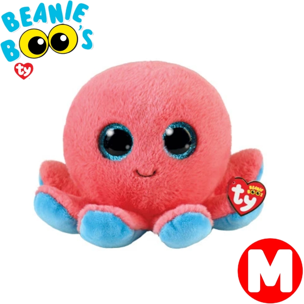 TY ぬいぐるみ ビーニーブーズ シェルダン Mサイズ Beanie Boo's タコ