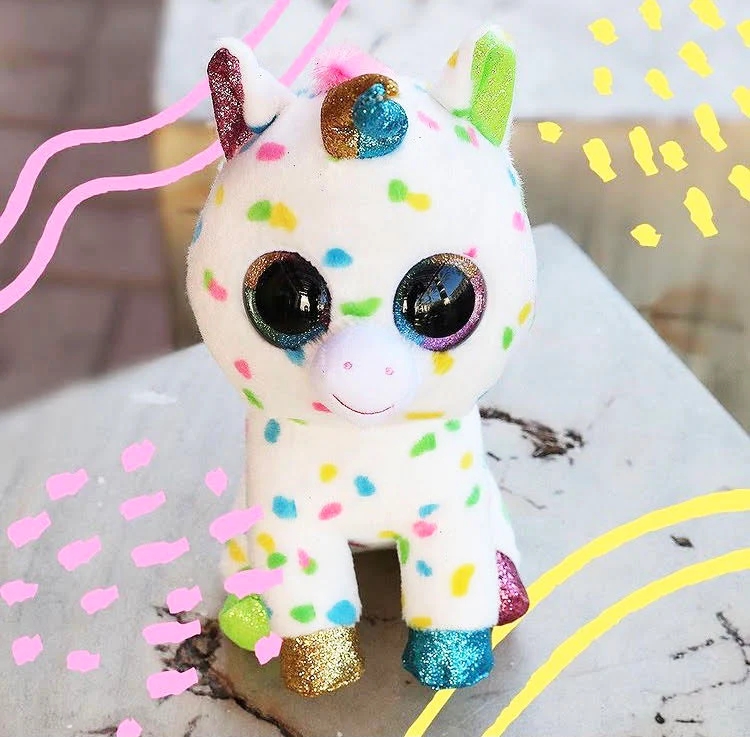 TY ユニコーンのハーモニー Mサイズ 15cm Beanie Boo's ピンク