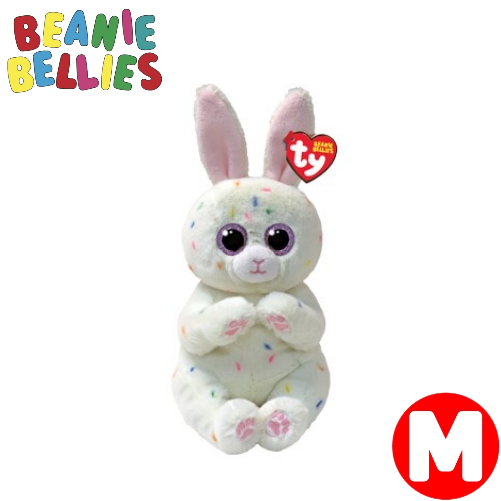 Ty Beanie Bellies メレンゲ (M) ぬいぐるみ ウサギウサギ クリーム