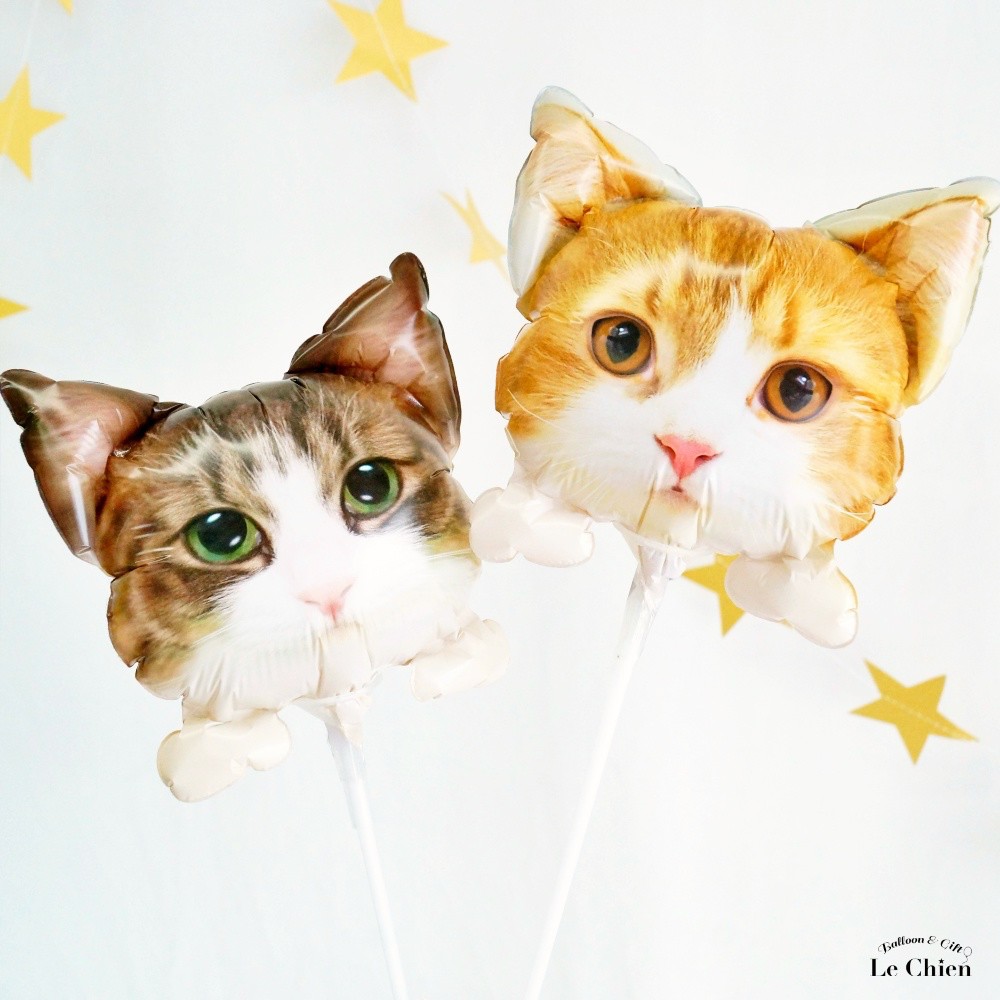 スティックバルーン ネコ 猫 ねこ バルーン 風船 プロップス 誕生日