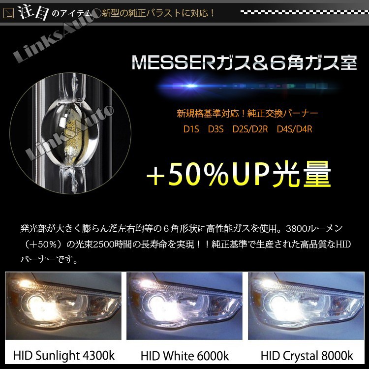 光量50％UP 純正交換 HID D4S ヘッドライト バルブ TOYOTA エスティマ H18.1〜 ACR・GSR5#系 発光色選択可能  4300k 6000k 8000k LinksAuto :hid-50up-d4s-car-66:IRONSHOP - 通販 -  Yahoo!ショッピング