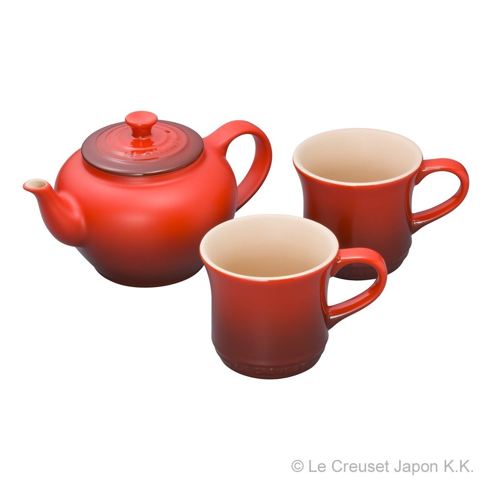 食器 ティーセット ル・クルーゼ 公式 ルクルーゼ Le Creuset ｜ ティーポット＆マグ (SS)(2個入り) ｜ 耐熱 オーブン対応