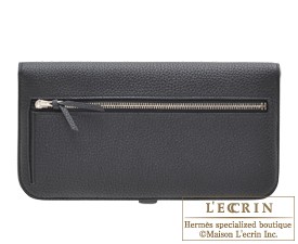 エルメス ドゴンロング ブラック トゴ シルバー金具
