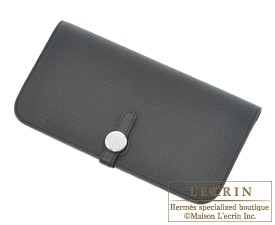 エルメス ドゴンロング ブラック トゴ シルバー金具