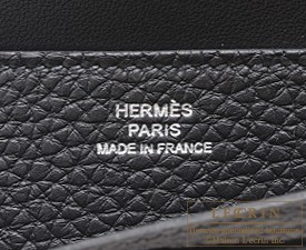 エルメス ドゴンロング ブラック トゴ シルバー金具