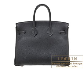 エルメス バーキン25 ブラック トゴ シルバー金具