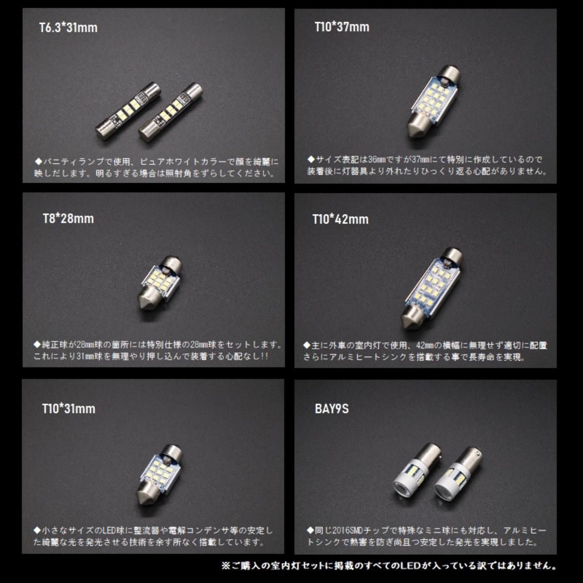 ロードスター LED ルームランプ 室内灯 ND系(H27.5-) 2点セット 無極性