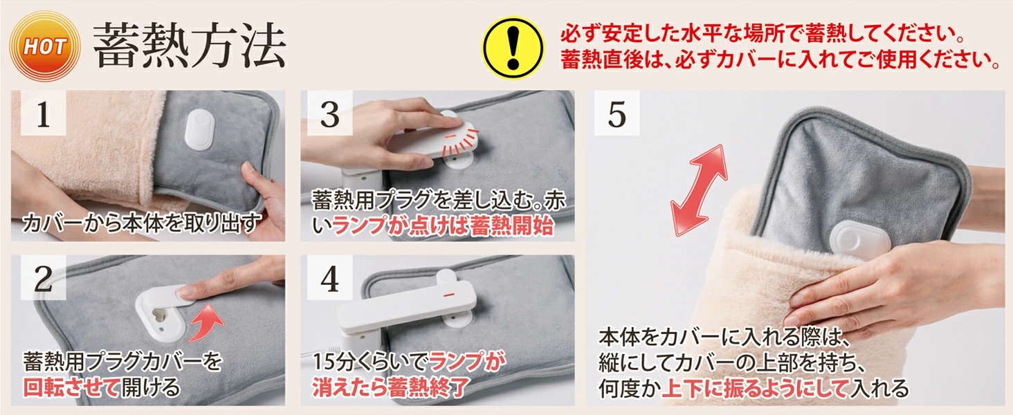 もふたん 蓄熱方法