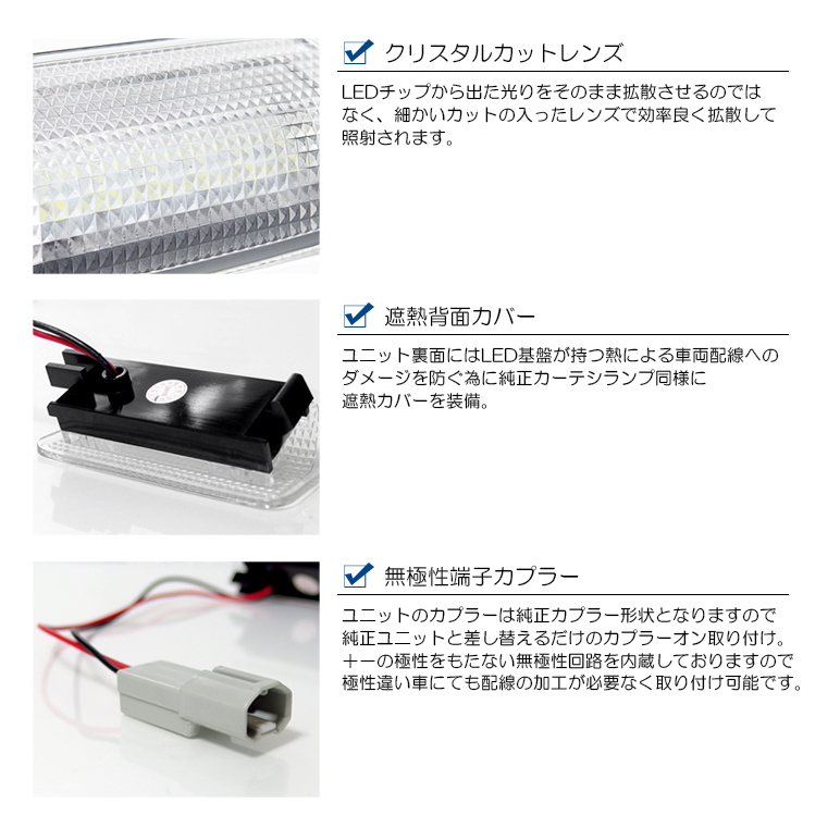 150系 前期 ランドクルーザー/ランクル プラド LED カーテシランプ 純正交換 ユニット交換タイプ ホワイト点灯 : cala-2-150pra  : Leendome - 通販 - Yahoo!ショッピング