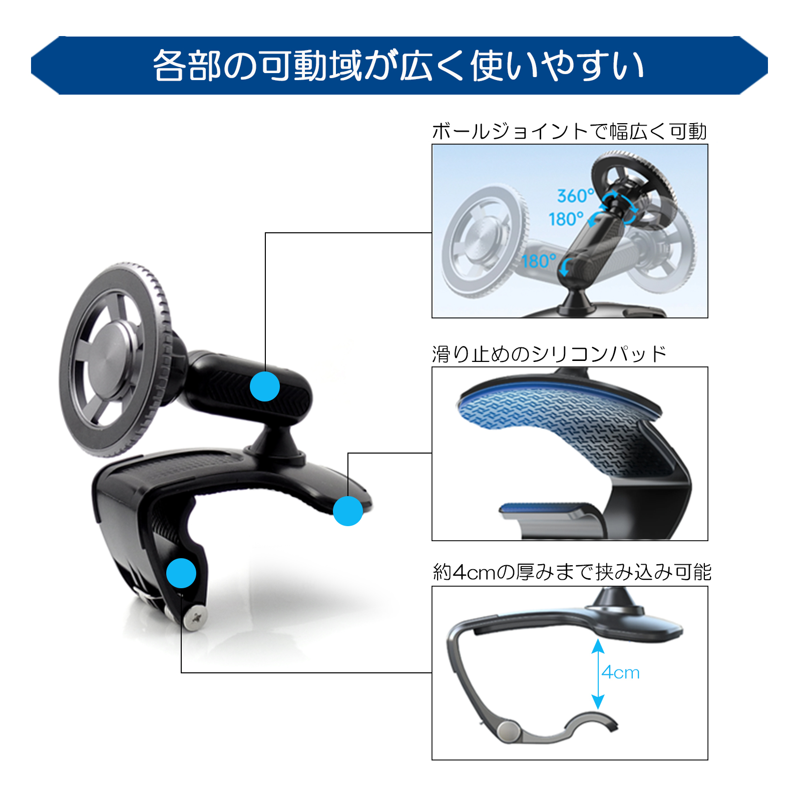 ZC33S スイフトスポーツ スマートフォンホルダー メーターフード取付