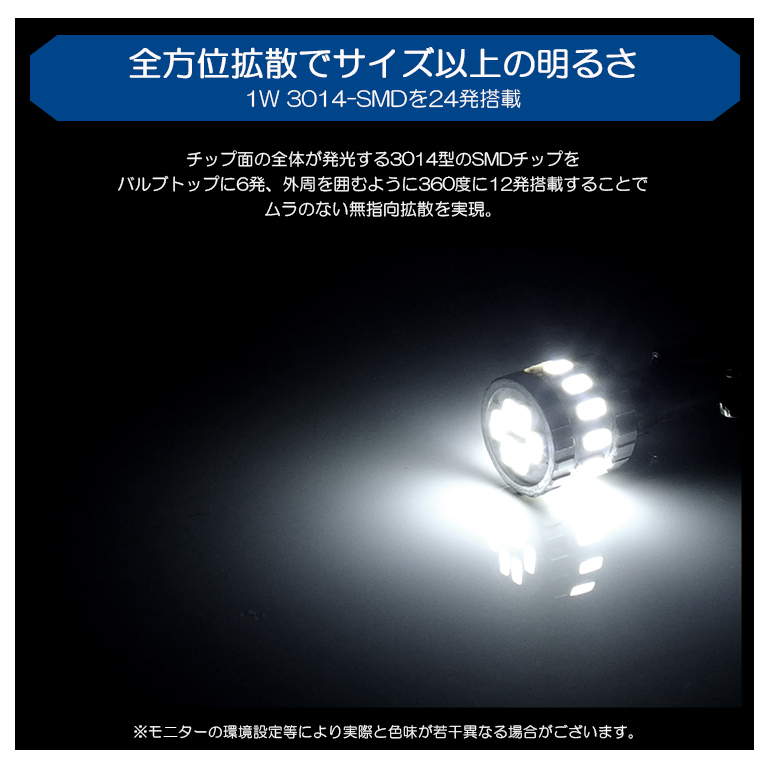 Y51系 シーマ LED ポジション球/ナンバー灯 T10/T16 2.4W 3014 SMD LED 全方位拡散 210ルーメン  6000K/ホワイト 車検対応 2個入り : t10-10w-y51 : Leendome - 通販 - Yahoo!ショッピング