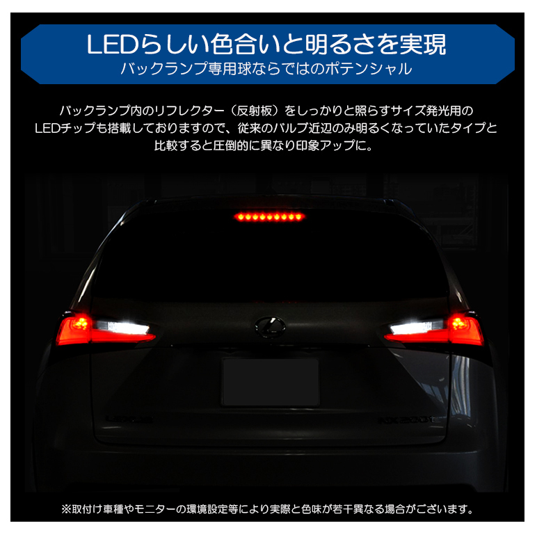 L150S/L160S 前期/後期 ムーヴ カスタム含む LED バックランプ T16 6W 3030-SMD 800ルーメン 6000K/ホワイト  車検対応 2個入り : t16-1w-l150s : Leendome - 通販 - Yahoo!ショッピング