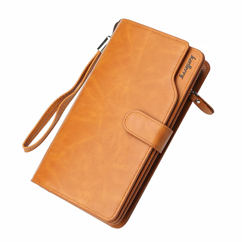 baellerry ブラウン 三つ折り財布 baellerry Short Men's Leather Wallet With Coin Pocket