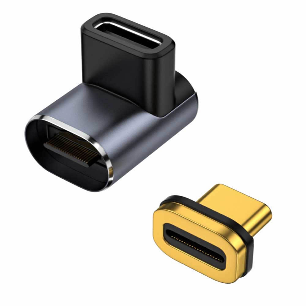 USB 4.0 Type C USB-Cマグネット式変換アダプタ マグネット自動