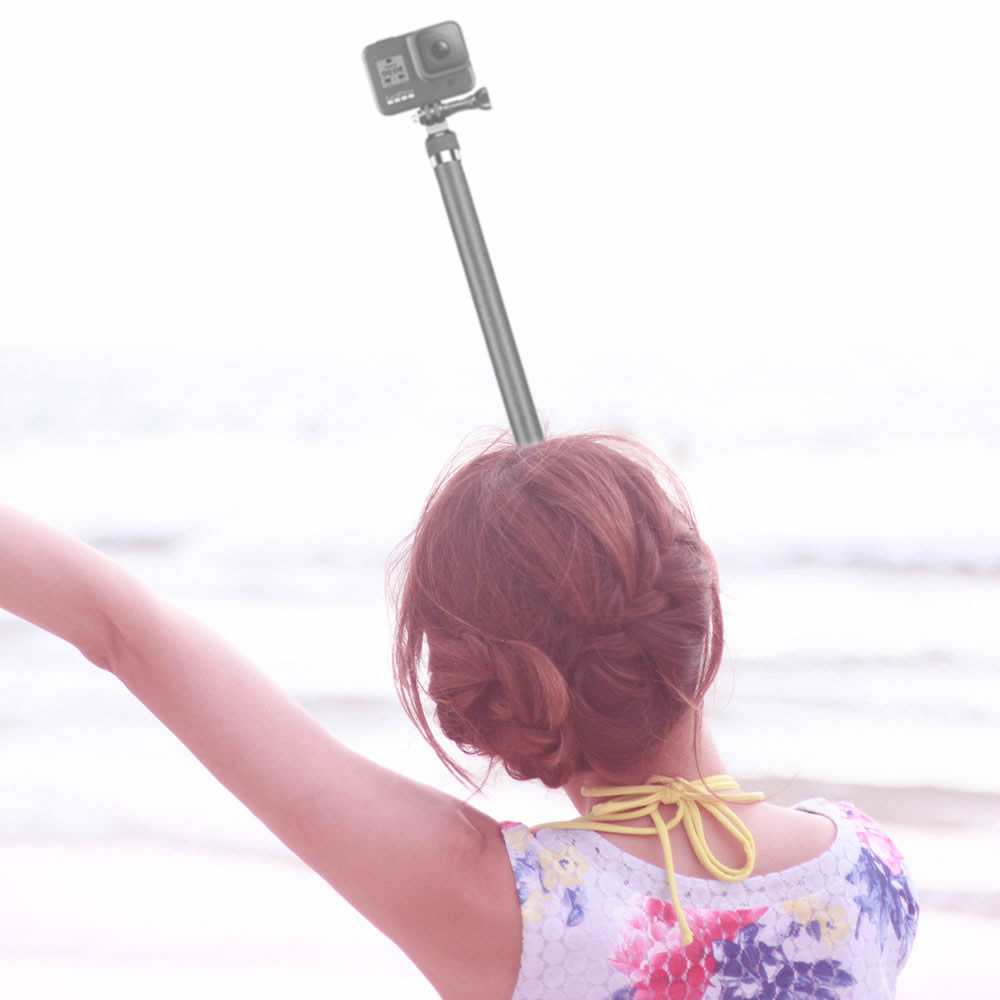 9段階調整可 自撮り棒 セルカ棒 Gopro9 8 7 6 5 4用 延長ポール3M 炭素