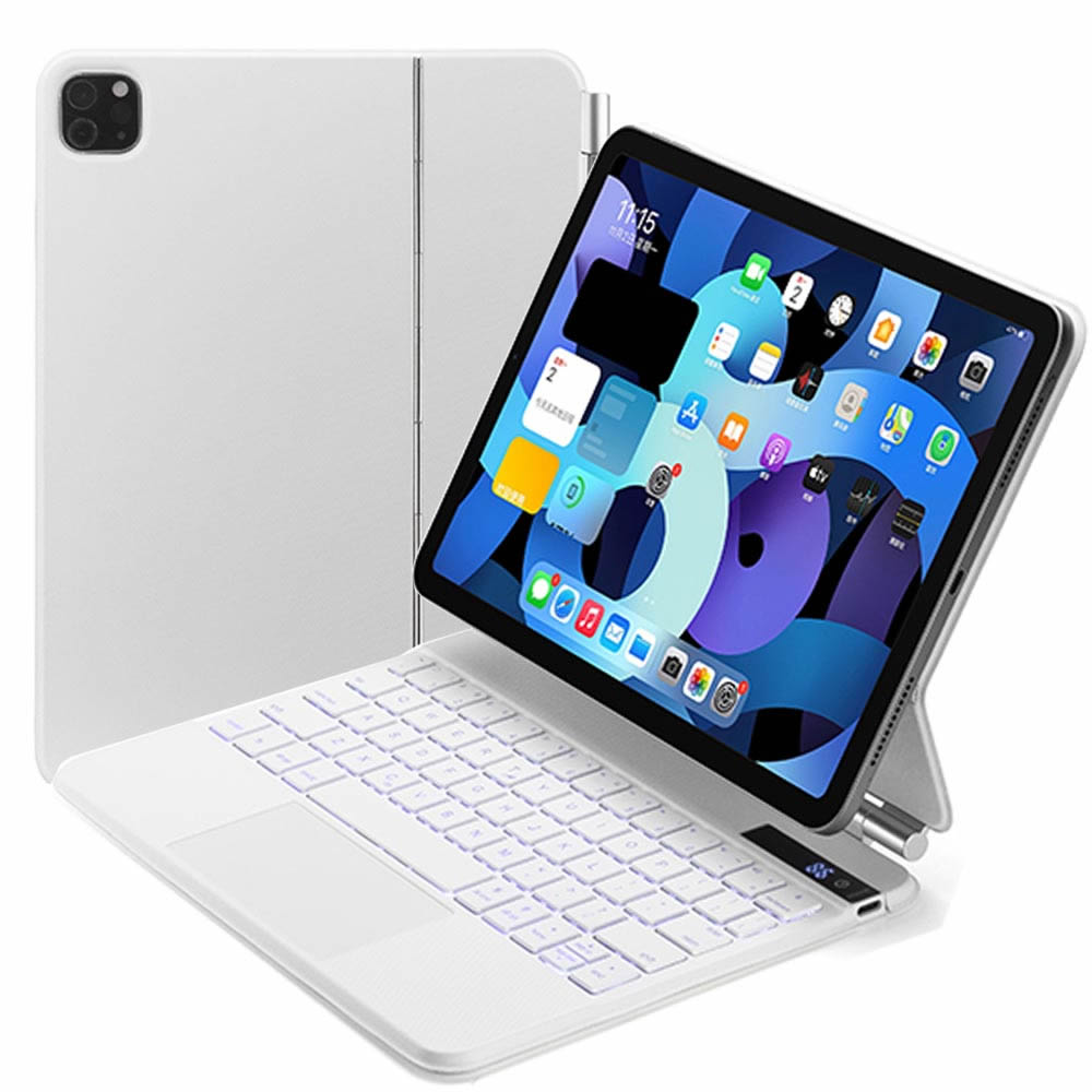 iPad Air4 Pro11 第3世代 2018 2020 2021 ワイヤレス bluetooth キーボード タッチパッド 磁力吸着 カバー リチウムバッテリー内蔵 人気 かっこ｜leeor4649｜03