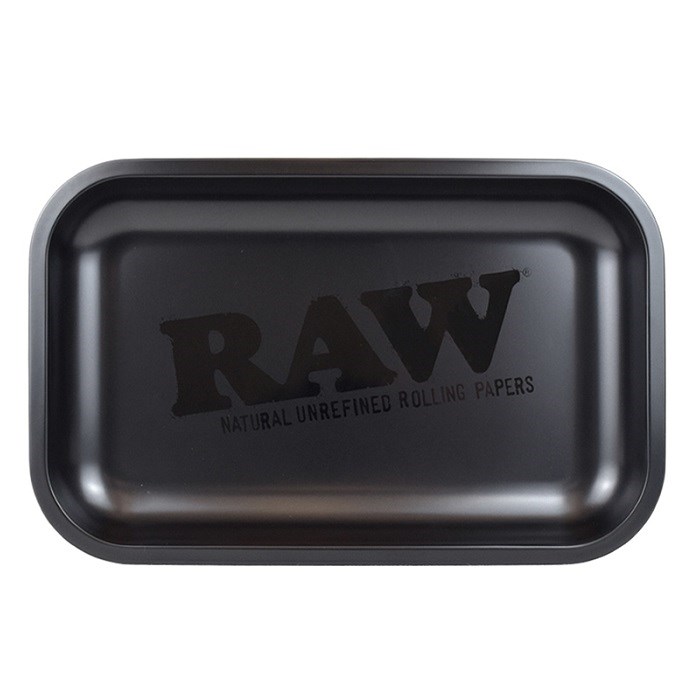 RAW Metal Rolling Tray Small Murdered - ロウ メタルローリングトレイ 【艶消し/マットブラック】（スモール）275mm×175mm 手巻きタバコ｜leepfrog-store｜03