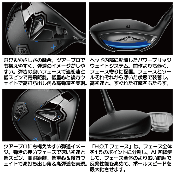 COBRA（コブラ） DARKSPEED X スピーダーNX ブラック 50 SPEEDER NX