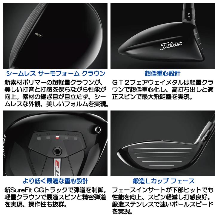 Titleist（タイトリスト） GT3 FW フェアウェイウッド Tensei 1K Blue