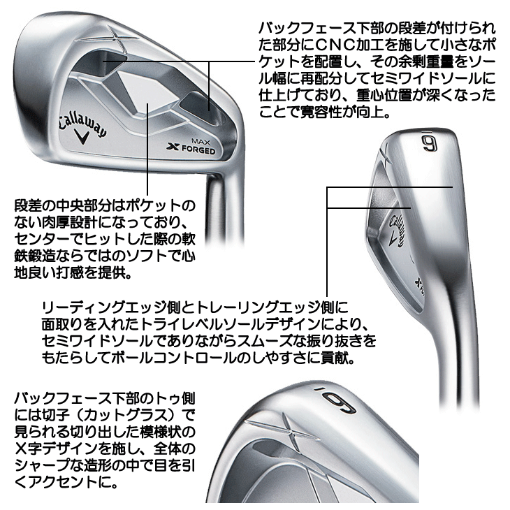 Callaway（キャロウェイ） 2025 Xフォージド MAX アイアン 単品 （#4