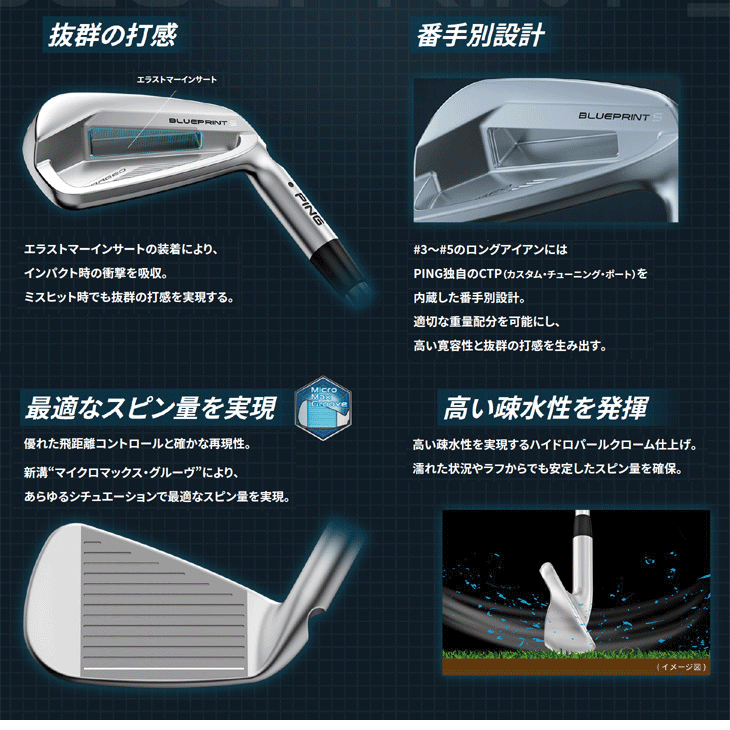PING レフティー ピン BLUE PRINT S N.S.PRO MODUS3 TOUR105