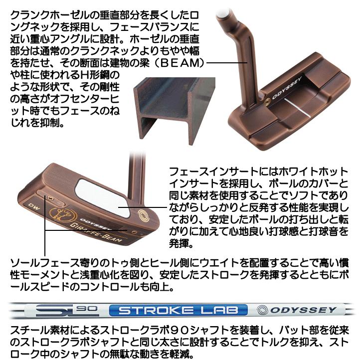 ODYSSEY（キャロウェイゴルフ） オデッセイ GIRAFFE-BEAM ジラフビーム