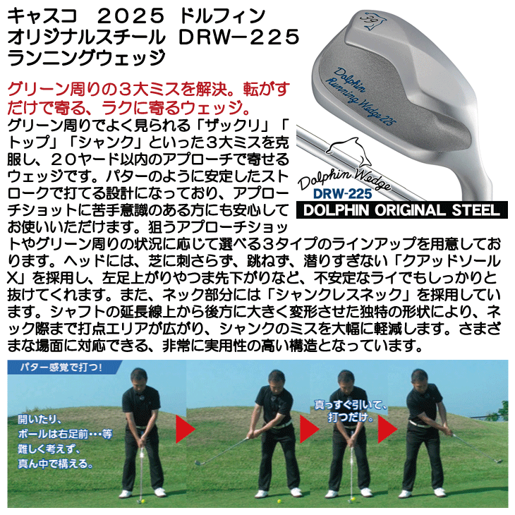 Dolphin Wedge キャスコ ドルフィン ランニングウェッジ DRW-225 39度