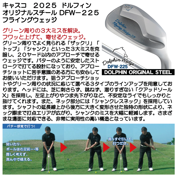 Dolphin Wedge キャスコ ドルフィン フライングウェッジ DFW-225 55度