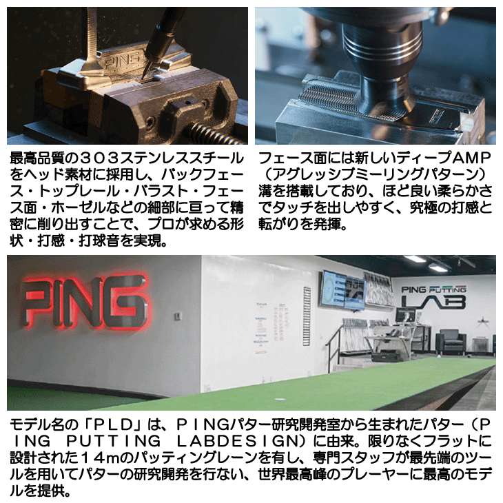 PING（ピン） 2024 PLD ミルド ANSER ガンメタル パター PP58ツアー