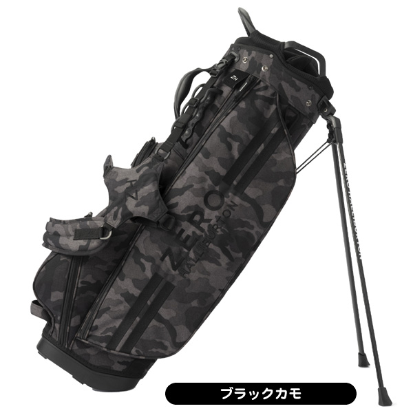 ゼロハリバートン　スタンドゴルフバッグ　ブラックカモ キャディバック　訳あり Amazon.co.jp: ゼロハリバートン ゴルフ 9型 スタンド キャディ