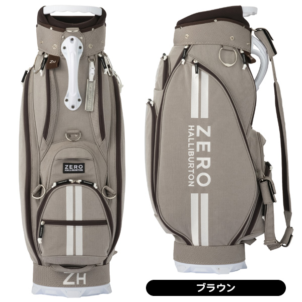 Jaguar 薄茶色 ゴルフバッグ・キャディバッグ + ポーチ 新品-ツ