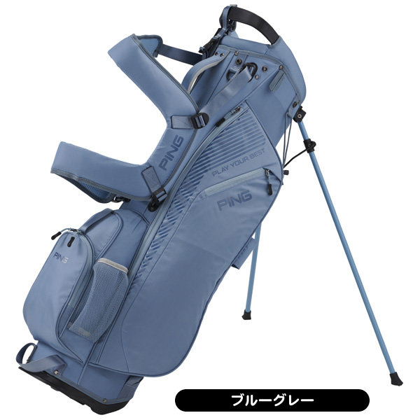 PING ピン キャディバッグ 軽量 スタンド グレー/ブルー ★良品 PING（ピン） アーバンライトスタンドキャディバッグ : GDOゴルフ