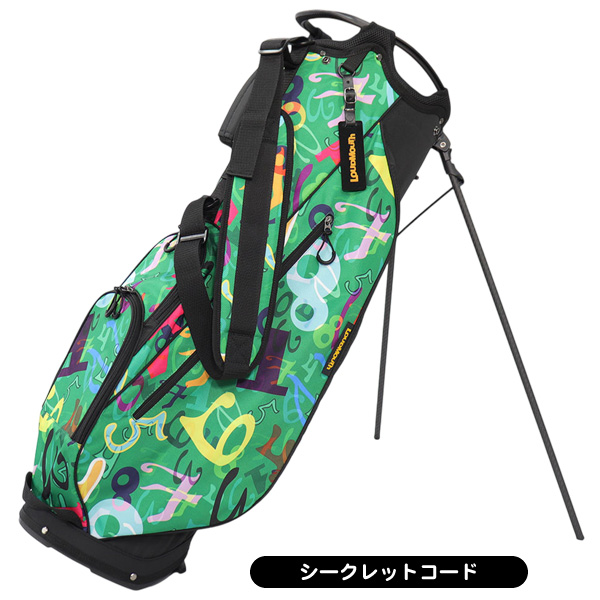 Loudmouth ゴルフ スタンド キャディバッグ 絵文字柄 LOUDMOUTH（ラウドマウスゴルフ） ☆付属ネームタグ刻印無料☆ラウド