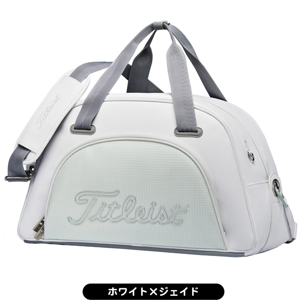 Titleist タイトリスト 新品 ホワイト ピンク ボストンバッグ 大人気❤️Titleist タイトリスト ホワイト ピンク ボストン